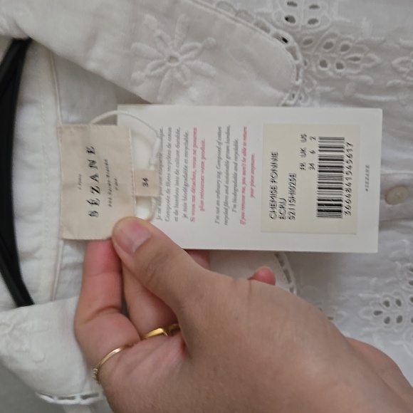 Sezane Ponnie 100% Cotton Shirt - Picture 9 of 12